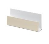 U-Channel Cladding Trim Cream