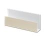 U-Channel Cladding Trim Cream