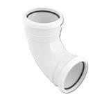 90 Soilpipe Bend Double Socket White