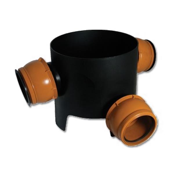 Underground 270mm 90° Inlet Chamber Base (Allows 0-20 Movement)