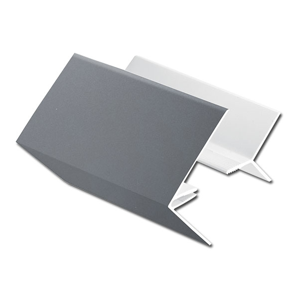 uPVC 2-Part External Corner Cladding Trim (Slate Grey)