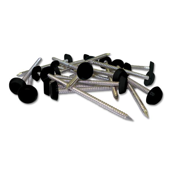 Plastic Headed Pins and Nails Black