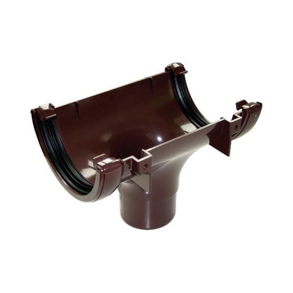 Freeflow Half Round UPVC Downpipe Gutter Running Outlet Brown FRR605 #40R85 