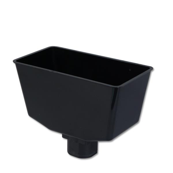 uPVC Black Downpipe Hopper Head