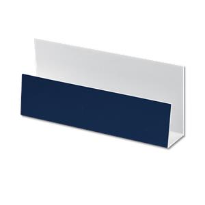 uPVC Royal Blue U-Channel Cladding Trim | DirectPlastics.com