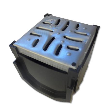 Drain Corner Galvanised Grate