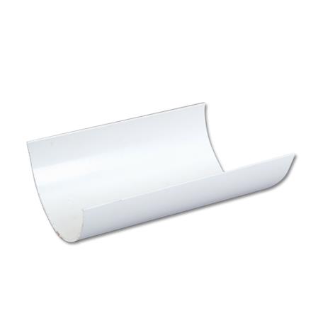 White Half Round Gutter