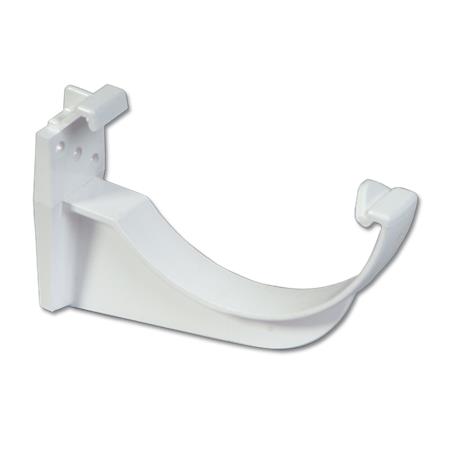 White Half-Round Gutter Fascia Bracket