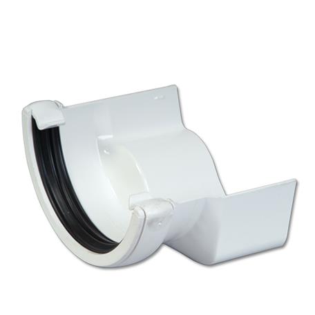 Half-Round (White)/Ogee (Cast Iron) Gutter Adaptor L/H