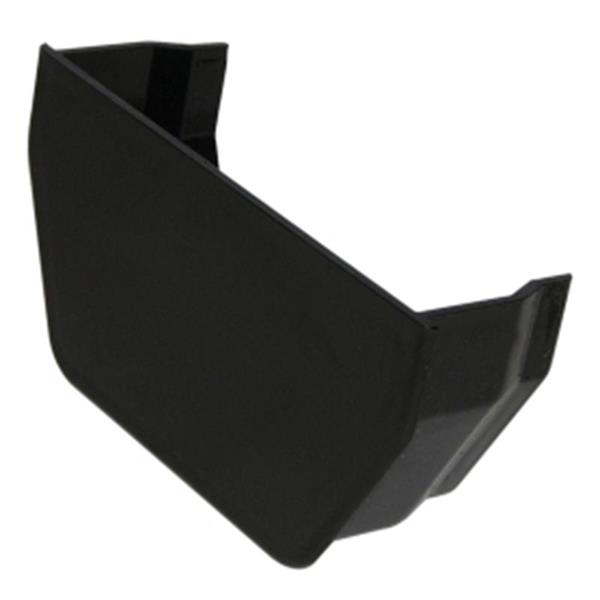 uPVC Black Square Gutter Stop End