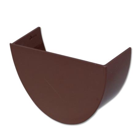 uPVC Brown High Capacity Gutter Stop Ends